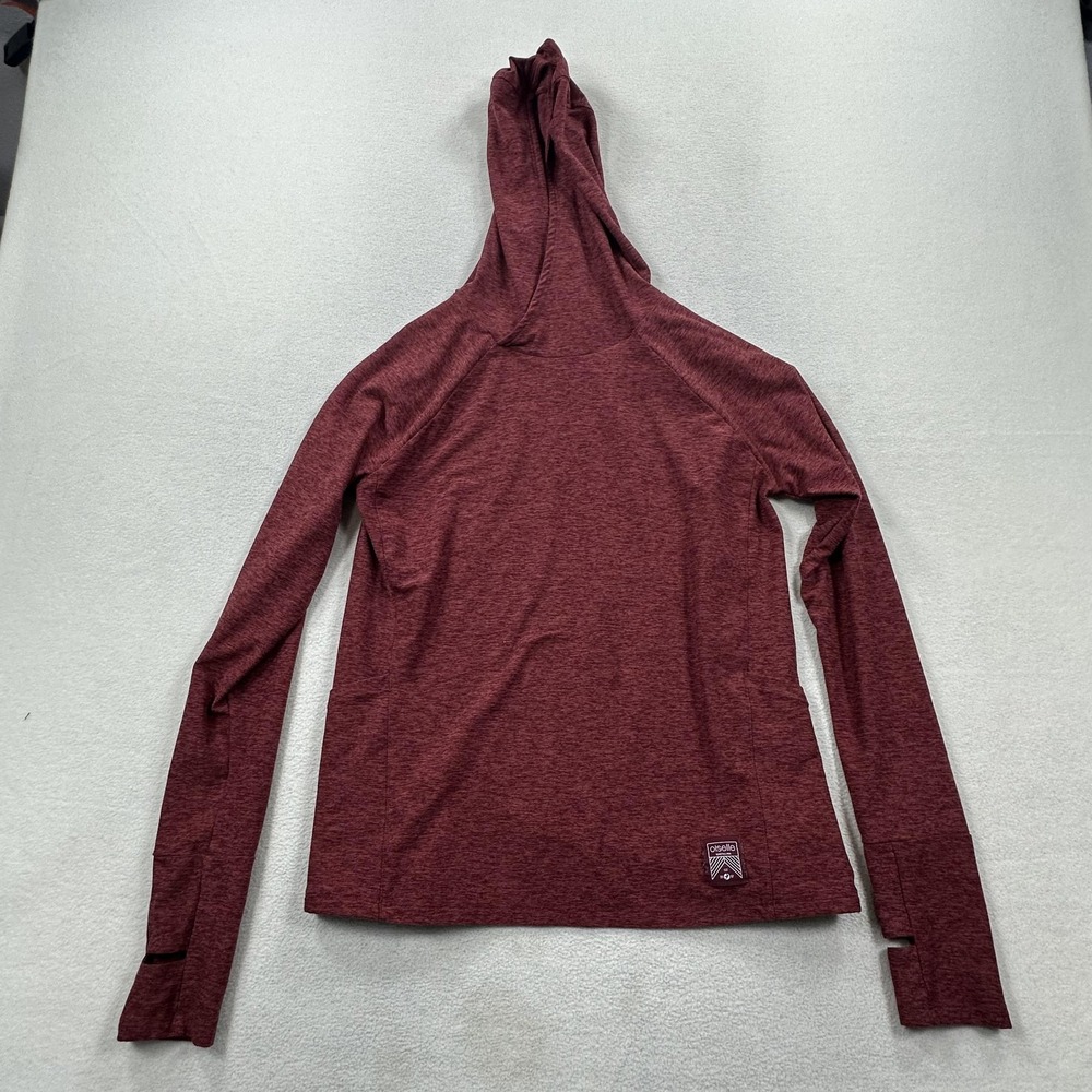 Oiselle Lux Hoodie Medium Burgundy Heather